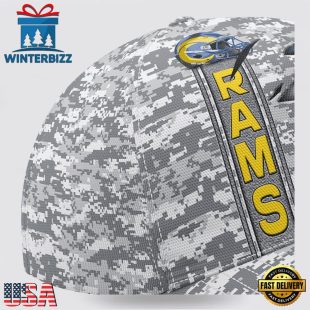 Custom Name NFL Rams Camo US Classic Baseball Cap