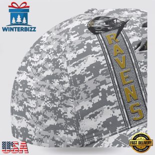 Custom Name NFL Ravens Camo US Classic Baseball Cap