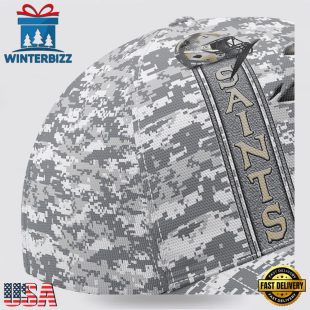 Custom Name NFL Saints Camo US Classic Baseball Cap