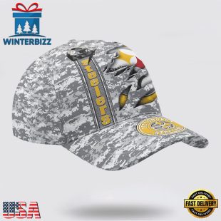 Custom Name NFL Steelers Camo US Classic Baseball Cap