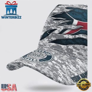 Custom Name NFL Texans Camo US Classic Baseball Cap