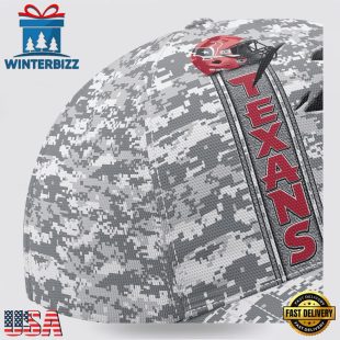 Custom Name NFL Texans Camo US Classic Baseball Cap