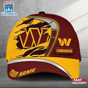 Custom Name NFL Washington Commanders Baseball Classic Cap