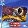 Custom Name NFL Washington Redskins House And Garden Flag