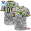 Custom Name Number And Team Arctic Camouflage Green Front Baseball Jersey