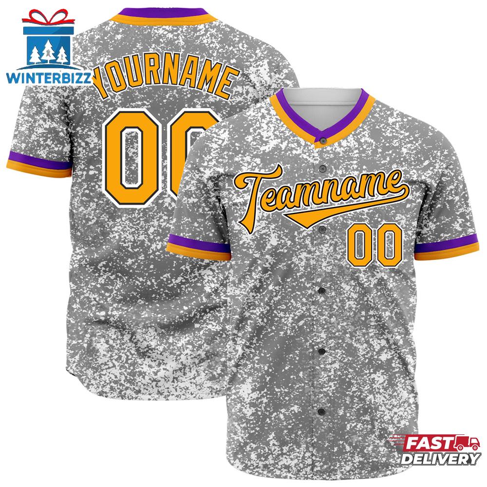 Custom Name Number And Team Arctic Camouflage Yellow Front Baseball Jersey Custom Name Number And Team Arctic Camouflage Yellow Front Baseball Jersey