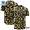 Custom Name Number And Team Army Camo Character Baseball Jersey