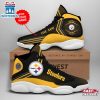 Custom Name Pittsburgh Steelers NFL Air Jordan 13 For Men Women