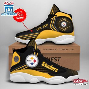 Custom Name Pittsburgh Steelers NFL Air Jordan 13 For Men Women
