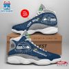 Custom Name Seattle Seahawks NFL Air Jordan 13 For Men Women