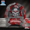 Custom Name Tampa Bay Buccaneers NFL Football Team Skull Baseball Cap