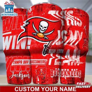 Custom Name Tampa Bay Buccaneers NFL Sport Football Tumbler For Fans