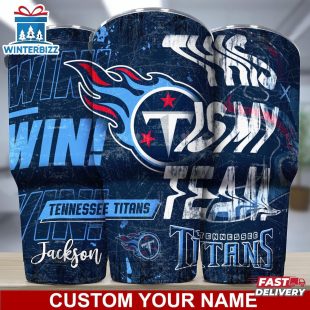 Custom Name Tennessee Titans NFL Sport Football Tumbler For Fans