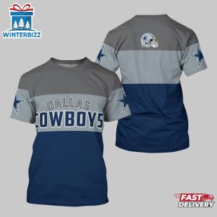 Dallas Cowboys Logo Team All Over Print T-Shirt