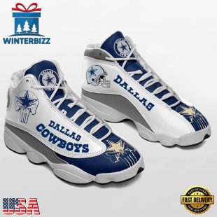 Dallas Cowboys NFL Ver 1 Air Jordan 13 Sneaker - Gift For Fans