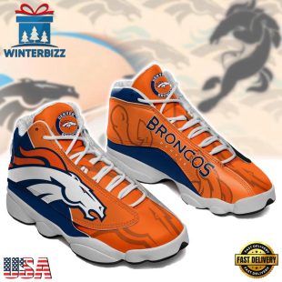 Denver Broncos NFL Ver 4 Air Jordan 13 Sneaker - Gift For Fans
