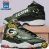 Green Bay Packer NFL Big Logo Football Team 4 Air Jordan 13 Sneaker Shoes - Gift For Fans
