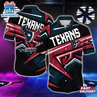 Houston Texans NFL Team Football Logo Sport Hawaiian Shirt