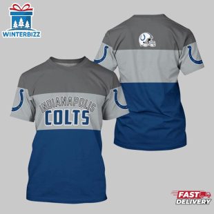 Indianapolis Colts Logo Team All Over Print T-Shirt
