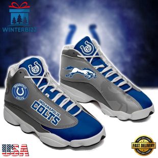 Indianapolis Colts NFL Ver 8 Air Jordan 13 Sneaker - Gift For Fans