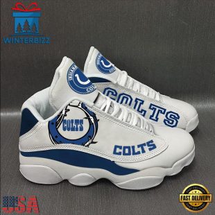 Indianapolis Colts NFL Ver 9 Air Jordan 13 Sneaker - Gift For Fans