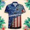 Indianapolis Colts US Flag Pattern Hawaiian Shirt
