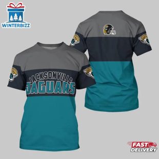 Jacksonville Jaguars Logo Team All Over Print T-Shirt