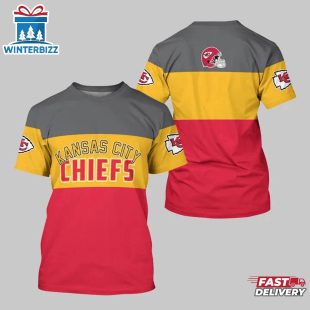 Kansas City Chiefs Logo Team All Over Print T-Shirt