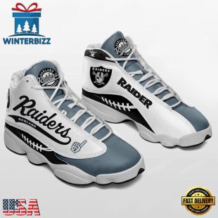 Las Vegas Raiders NFL Ver 2 Air Jordan 13 Sneaker - Gift For Fans