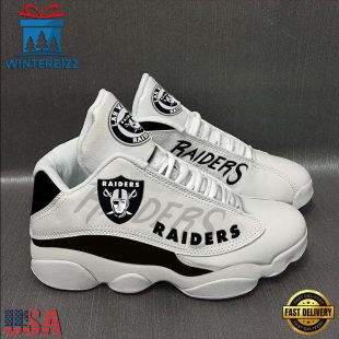 Las Vegas Raiders NFL Ver 4 Air Jordan 13 Sneaker - Gift For Fans