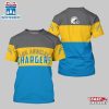 Los Angeles Chargers Logo Team All Over Print T-Shirt