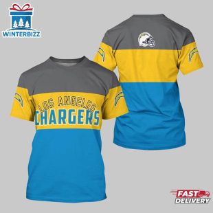 Los Angeles Chargers Logo Team All Over Print T-Shirt
