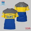 Los Angeles Rams Logo Team All Over Print T-Shirt