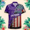 LSU Tigers US Flag Pattern Hawaiian Shirt