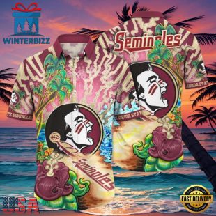 NCAA Florida State Seminoles Tanningtime New Design Hawaiian Shirt