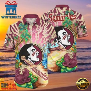 NCAA Florida State Seminoles Tanningtime New Design Hawaiian Shirt