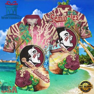 NCAA Florida State Seminoles Tanningtime New Design Hawaiian Shirt
