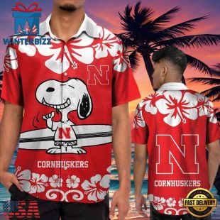 NCAA Nebraska Cornhuskers Snoopy New Design Hawaiian Shirt