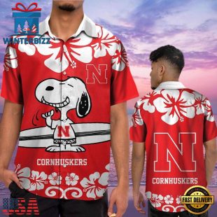 NCAA Nebraska Cornhuskers Snoopy New Design Hawaiian Shirt