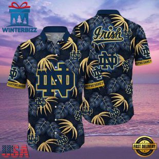 NCAA Notre Dame Fighting Irish Tropical New Design Hawaiian Shirt