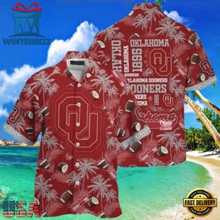 NCAA Oklahoma Sooners Crimson Grey New Design Hawaiian Shirt