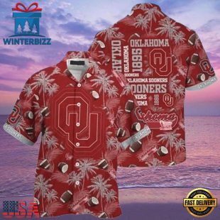 NCAA Oklahoma Sooners Crimson Grey New Design Hawaiian Shirt
