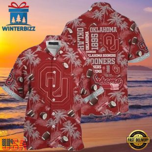 NCAA Oklahoma Sooners Crimson Grey New Design Hawaiian Shirt