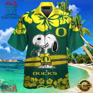 NCAA Oregon Ducks Snoopy New Design Hawaiian Shirt