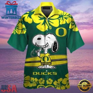 NCAA Oregon Ducks Snoopy New Design Hawaiian Shirt