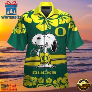 NCAA Oregon Ducks Snoopy New Design Hawaiian Shirt