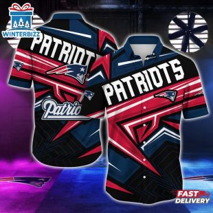 New England Patriots NFL Team Football Logo Sport Hawaiian Shirt