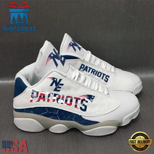 New England Patriots NFL Ver 1 Air Jordan 13 Sneaker - Gift For Fans