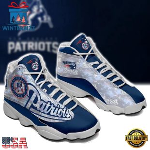 New England Patriots NFL Ver 2 Air Jordan 13 Sneaker - Gift For Fans