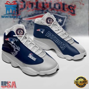 New England Patriots NFL Ver 3 Air Jordan 13 Sneaker - Gift For Fans